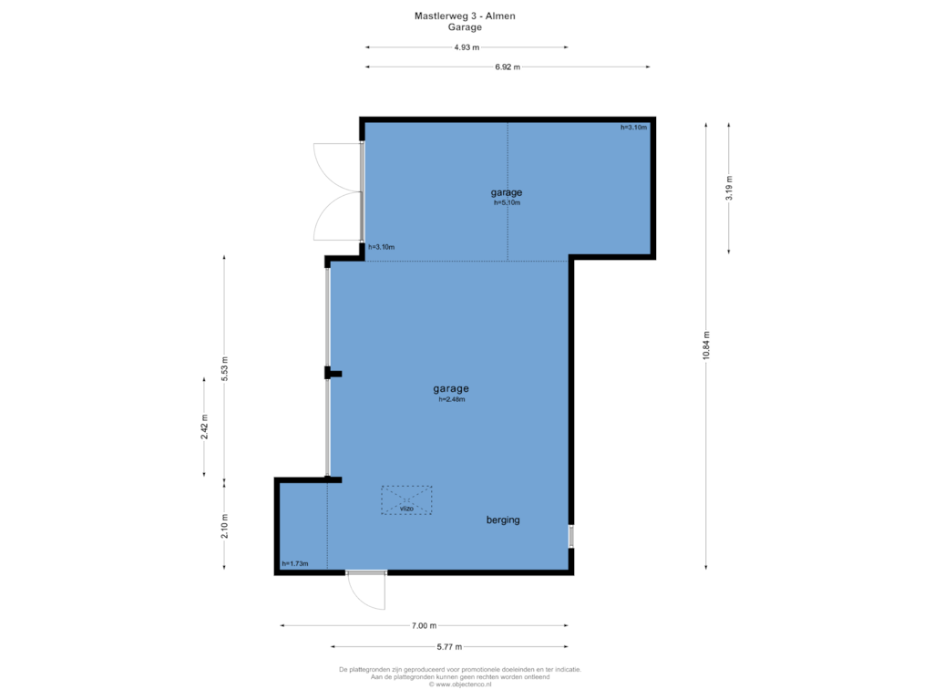 View floorplan of GARAGE of Mastlerweg 3