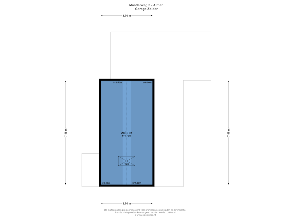 View floorplan of GARAGE ZOLDER of Mastlerweg 3