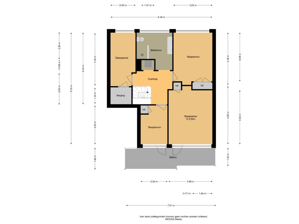 View floorplan of 1e Verdieping of Mariniersweg 72-E