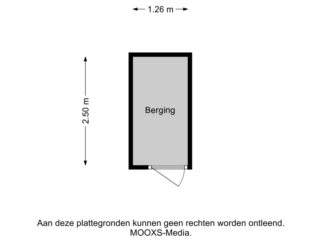 View floorplan of Berging of Mariniersweg 72-E