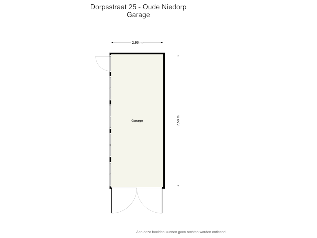 Bekijk plattegrond van Garage van Dorpsstraat 25