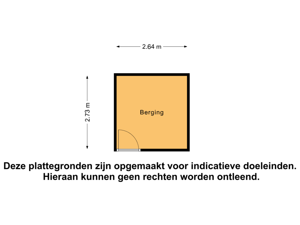 View floorplan of Berging of Polderpeil 420