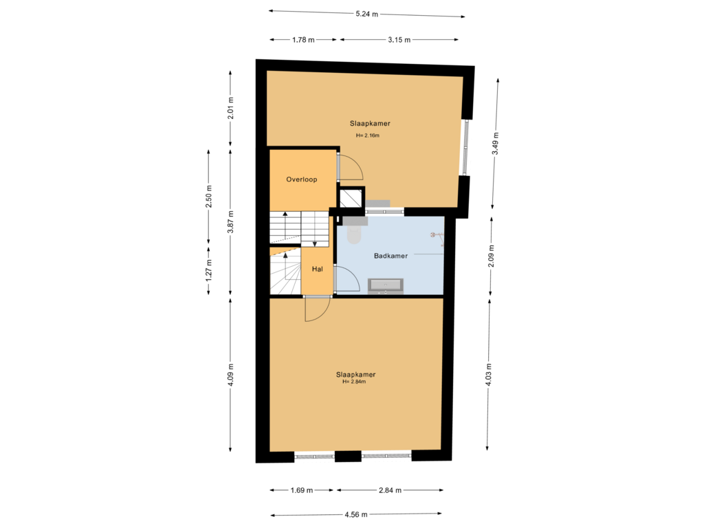 Bekijk plattegrond van 1e verdieping van Nieuwe Schoolstraat 115