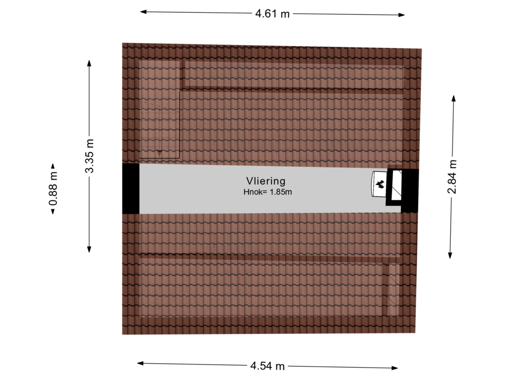 Bekijk plattegrond van 3e verdieping van Nieuwe Schoolstraat 115