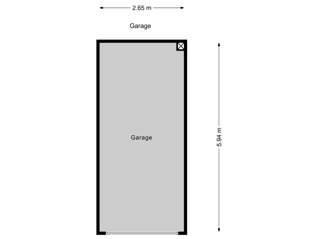 View floorplan of Garage 1 of Catharina van Rennesstraat 133