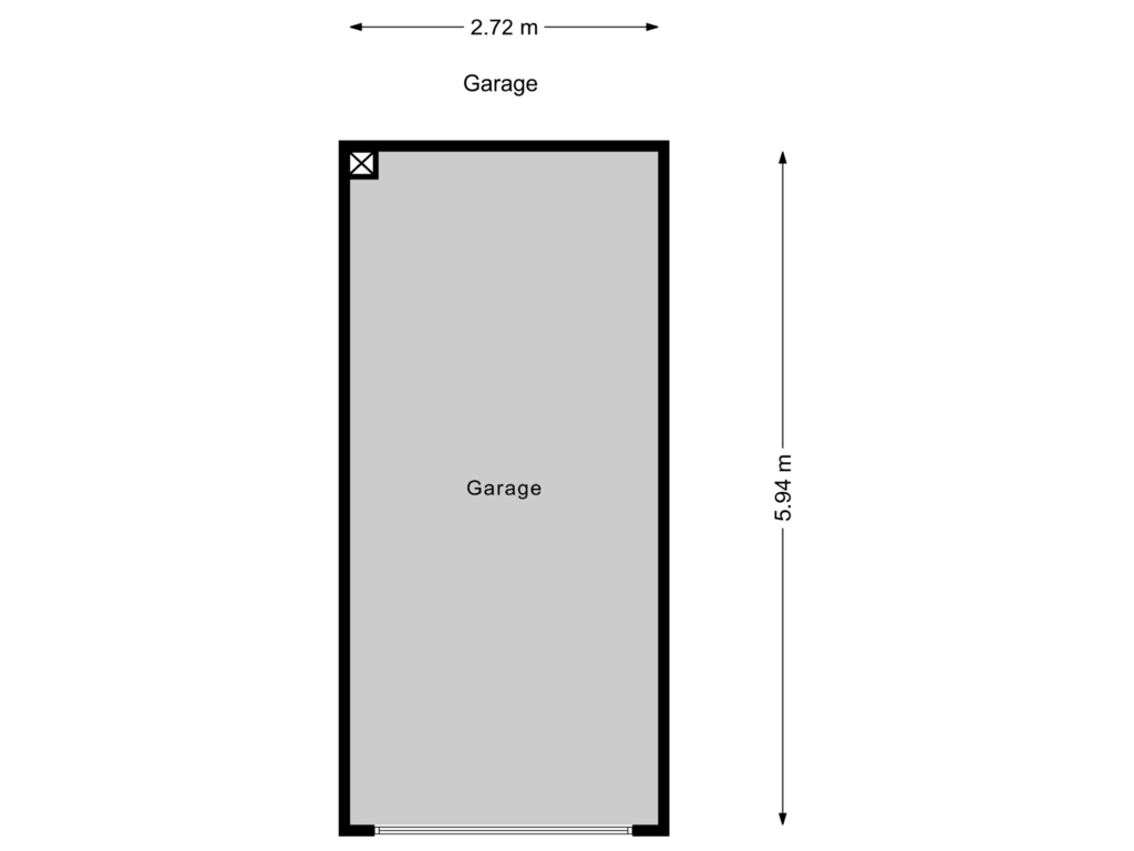 View floorplan of Garage 2 of Catharina van Rennesstraat 133