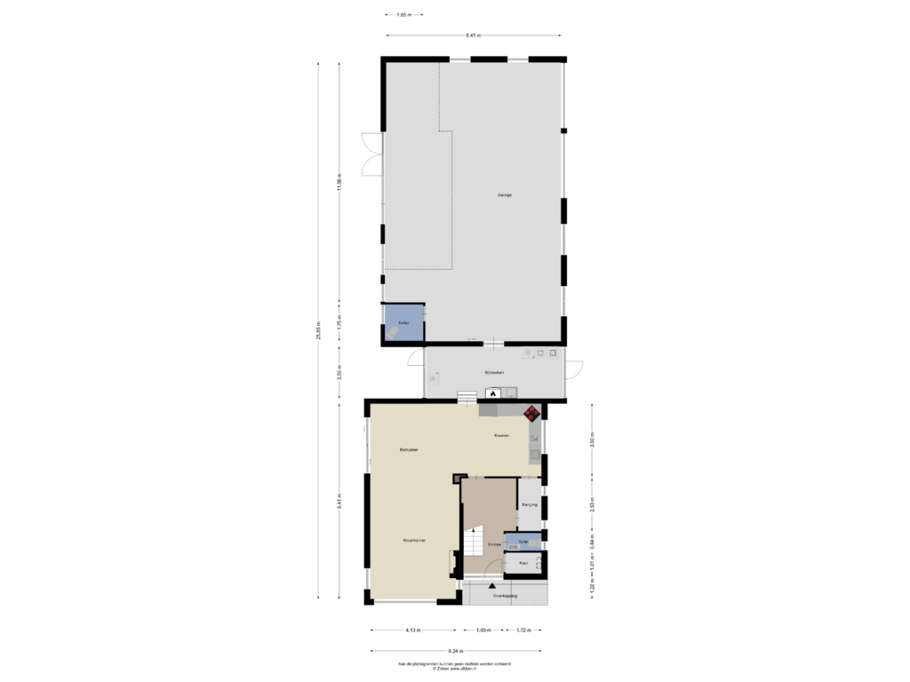 Bekijk plattegrond van Begane Grond van Dorpsstraat 214