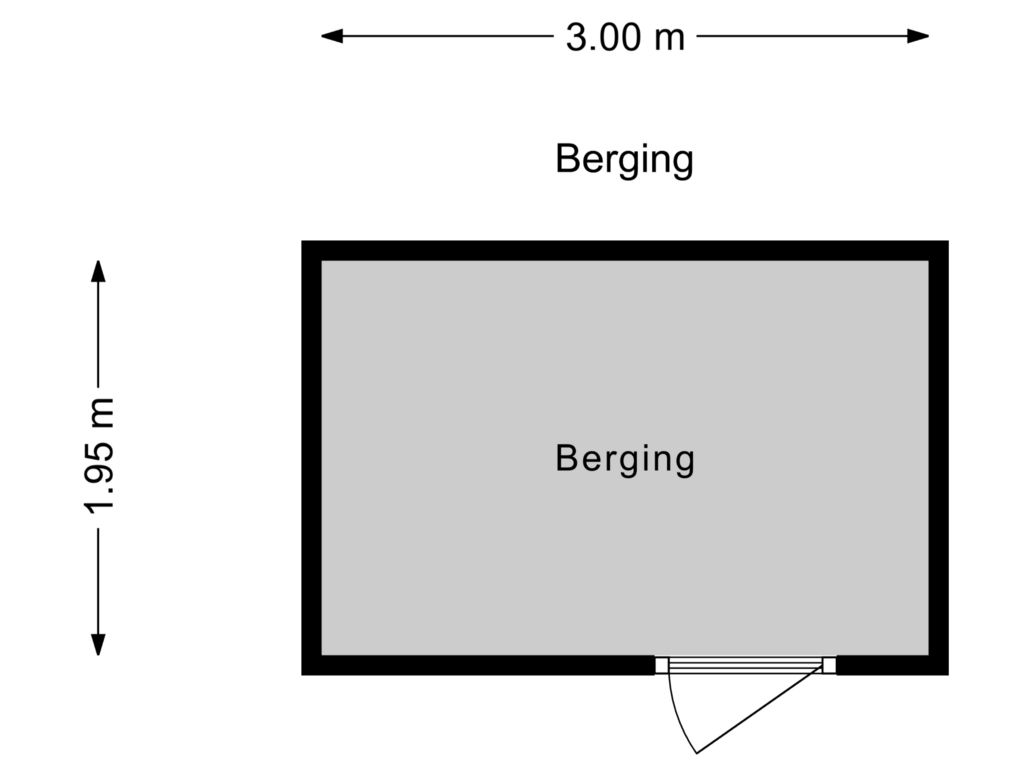 Bekijk plattegrond van Berging van Anna Ruyschstraat 23