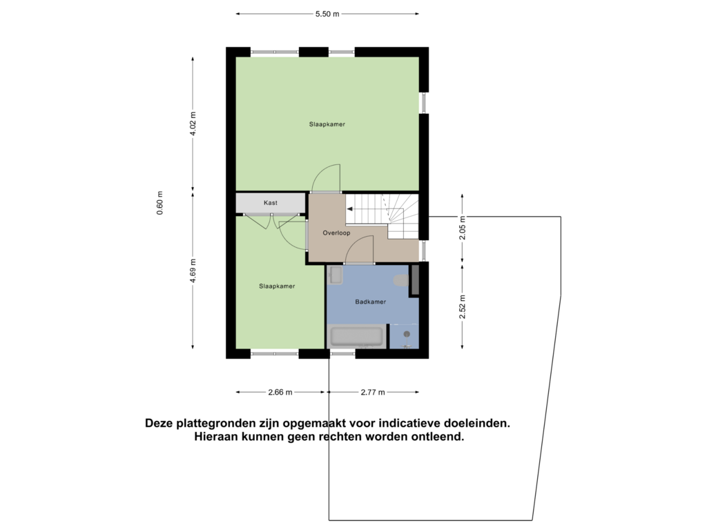 Bekijk plattegrond van Eerste verdieping van Oosterhoek 17