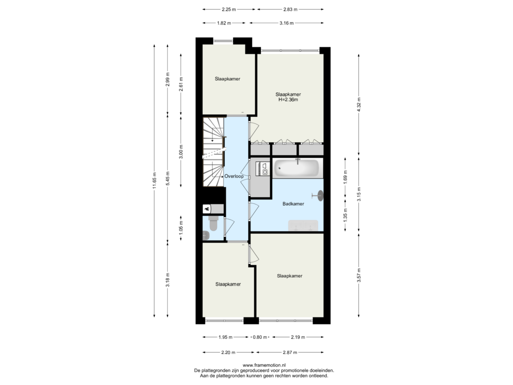 Bekijk plattegrond van Verdieping 4 van Insulindestraat 220-B