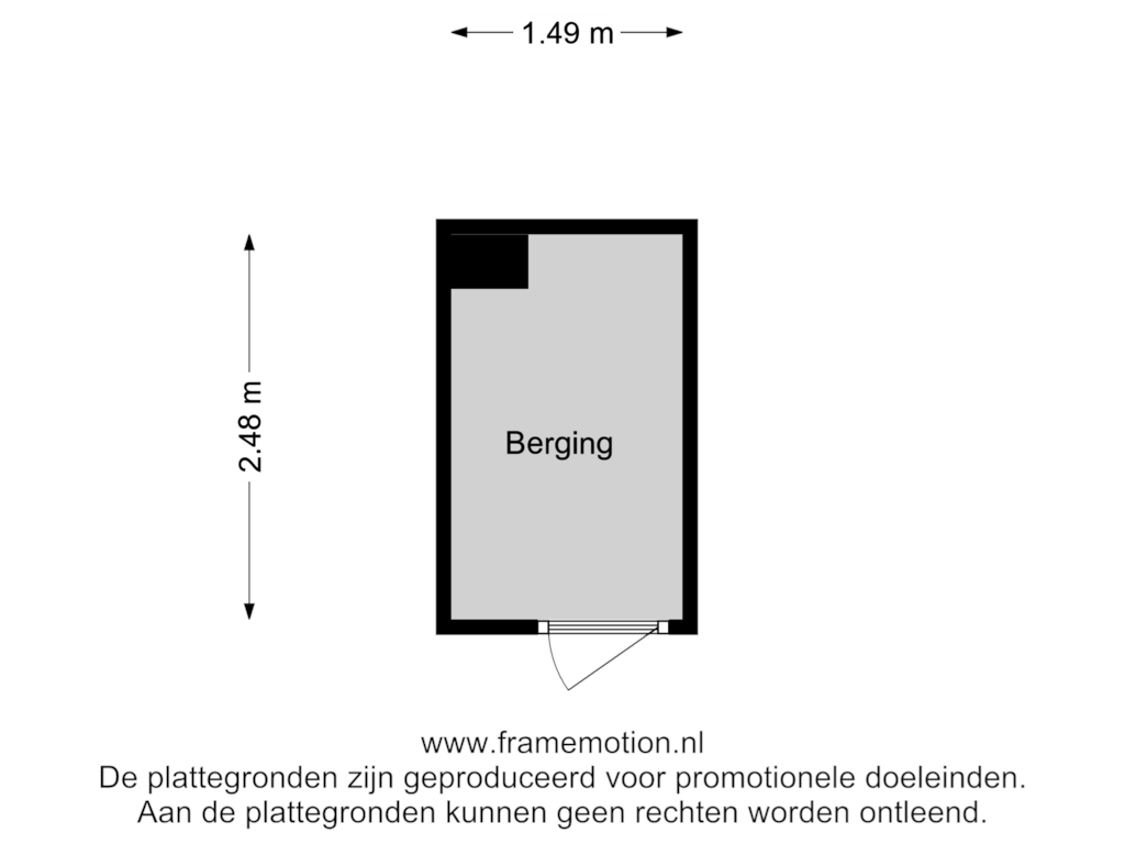 Bekijk plattegrond van Berging van Insulindestraat 220-B