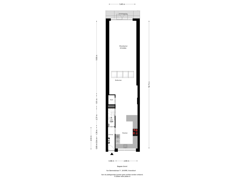 Bekijk plattegrond van Begane Grond van Van Bemmelstraat 71