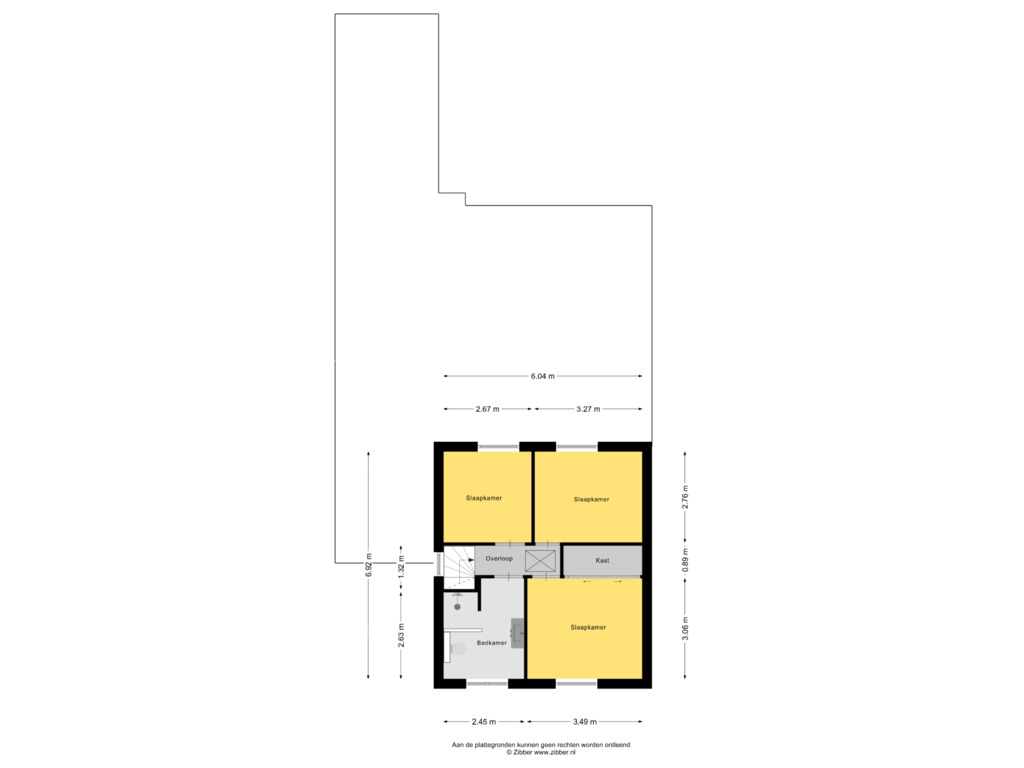 Bekijk plattegrond van Eerste verdieping van Foulkesstraat 15