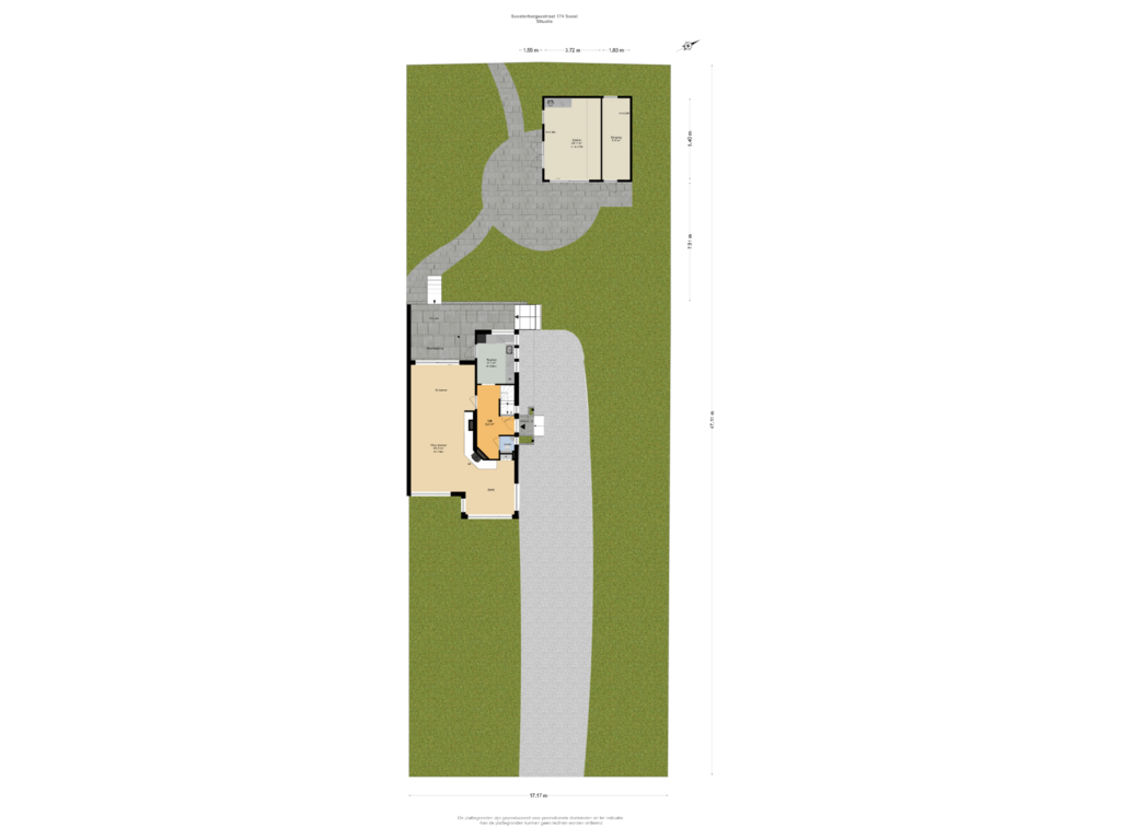 View floorplan of Situatie of Soesterbergsestraat 174