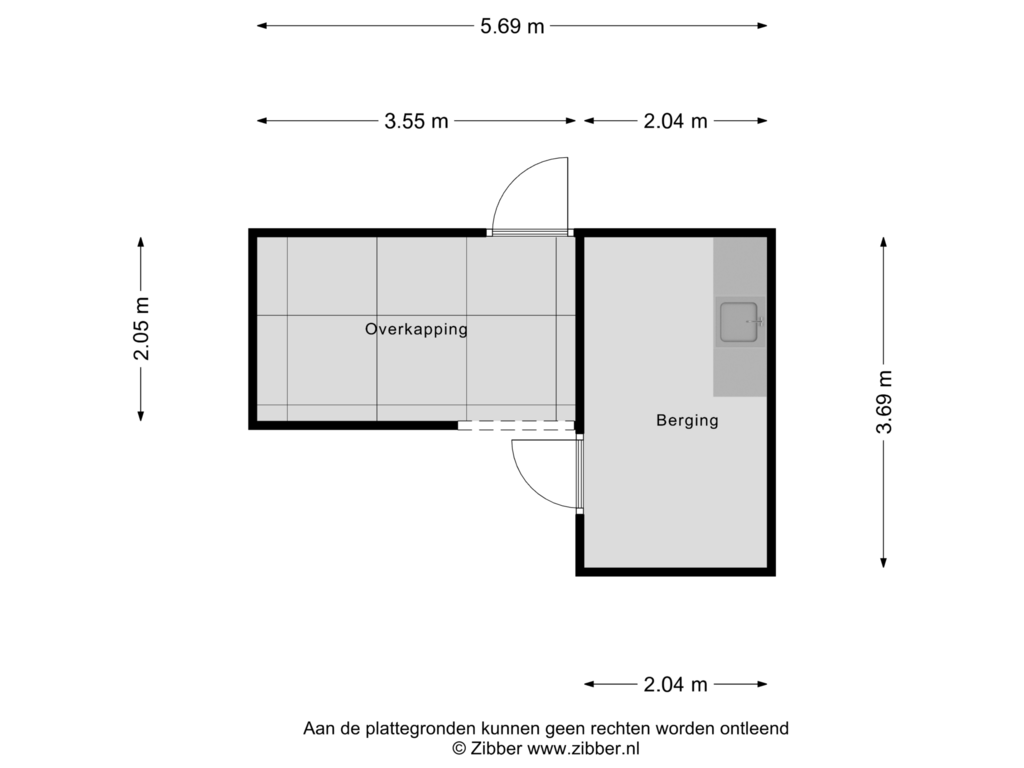 View floorplan of Berging of Munthof 50