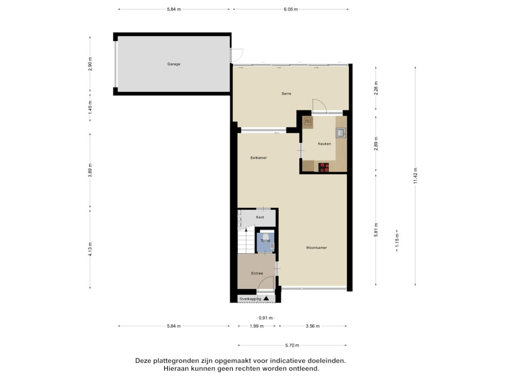 View floorplan of Begane Grond of Flevolandlaan 30