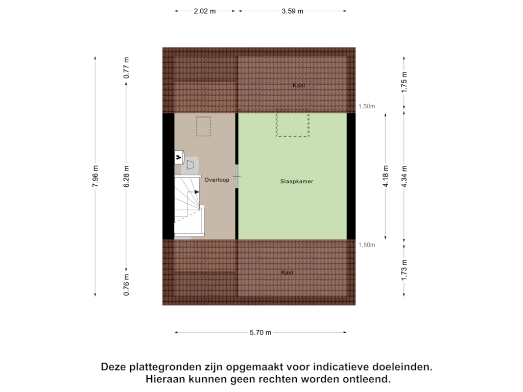 View floorplan of Tweede Verdieping of Flevolandlaan 30