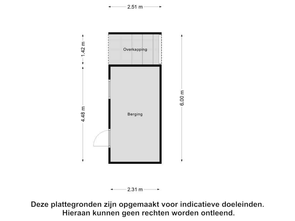 View floorplan of Berging of Flevolandlaan 30