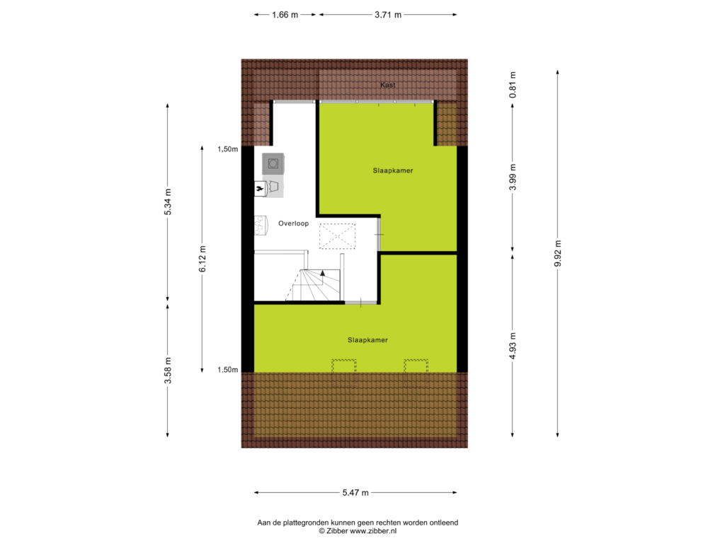 View floorplan of Tweede Verdieping of De Schans 1