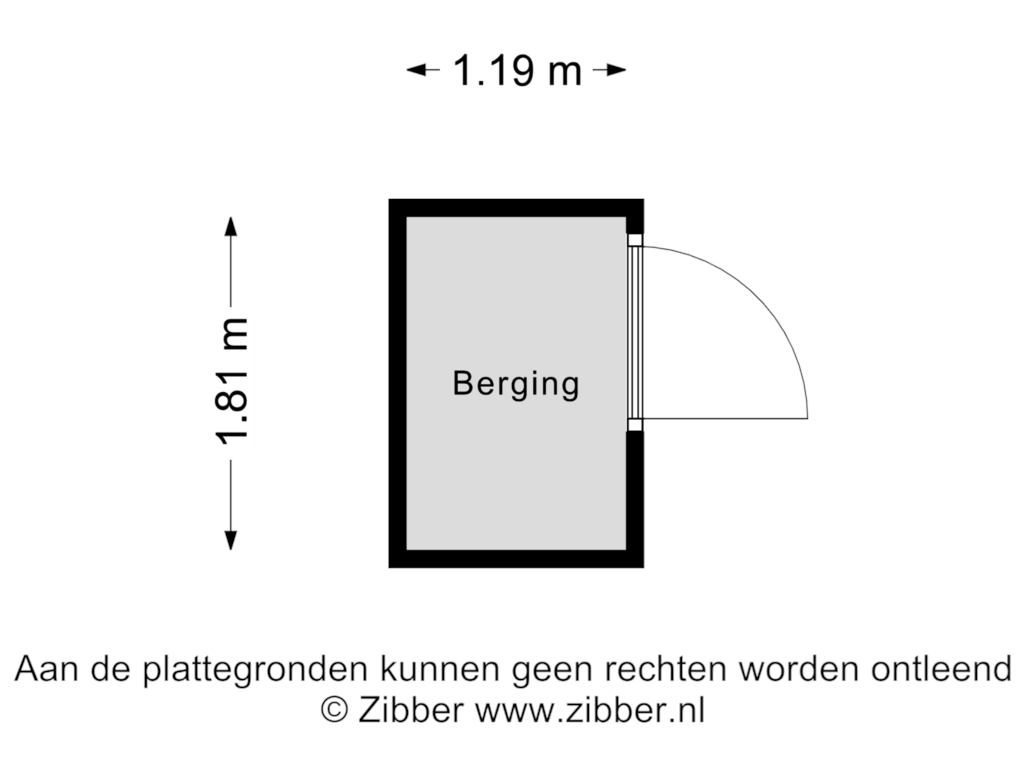 Bekijk plattegrond van Berging van Laan van Borgele 40-F202