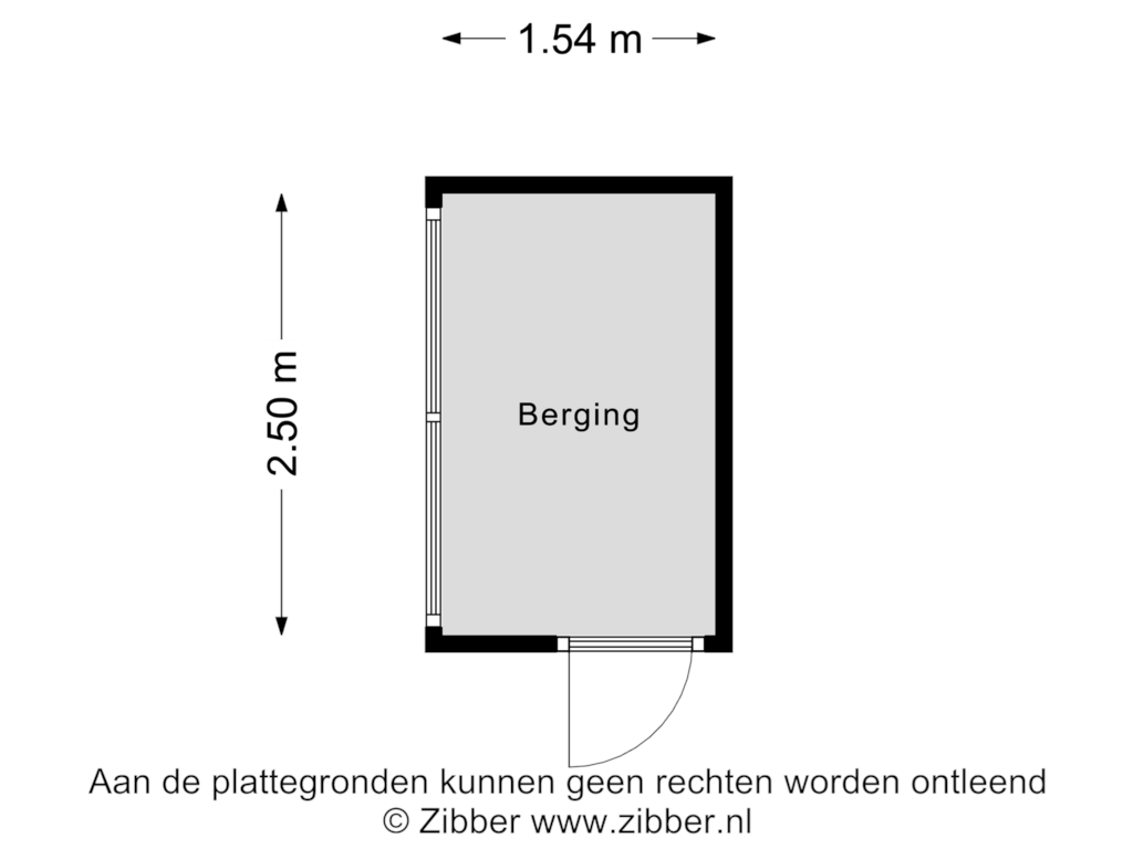 Bekijk plattegrond van Berging van Laan van Borgele 40-F202