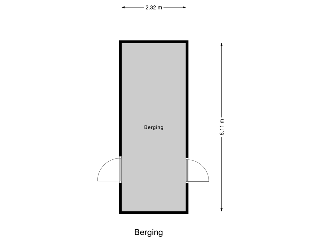 Bekijk plattegrond van Berging van Donizettistraat 15