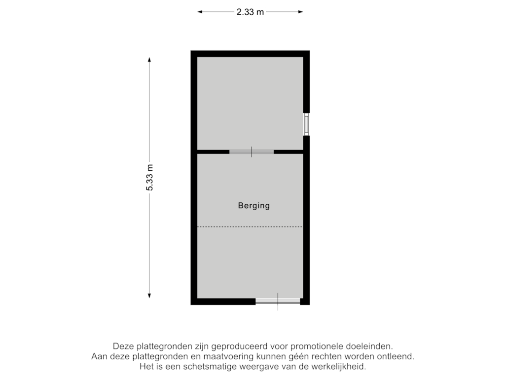 Bekijk plattegrond van Berging van Jordenstraat 3