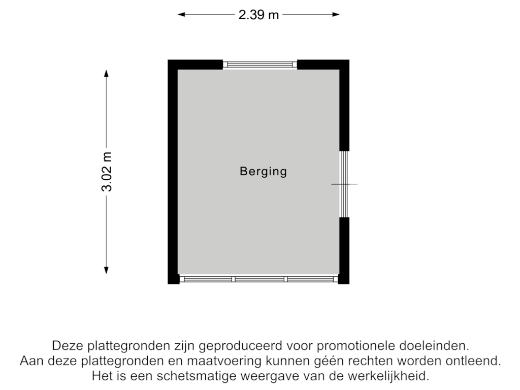 Bekijk plattegrond van Berging 2 van Jordenstraat 3