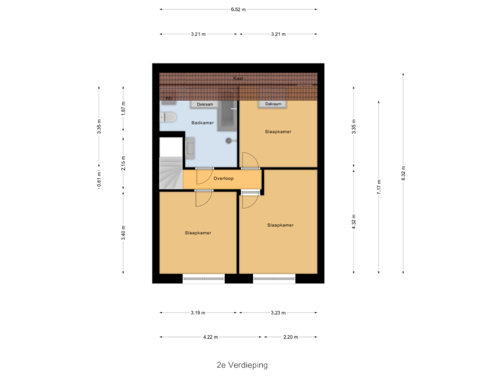 Bekijk plattegrond van 2e Verdieping van Havenkade 17