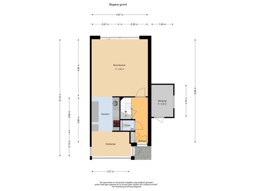 View floorplan of Begane grond of Gerrit van der Puijstraat 4