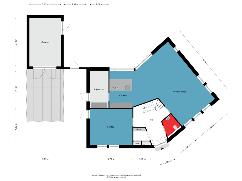 Bekijk plattegrond van Begane grond van Malpad 1