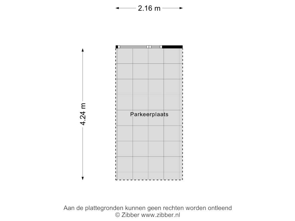 View floorplan of Parkeerplaats of Koningin Wilhelminapark 135