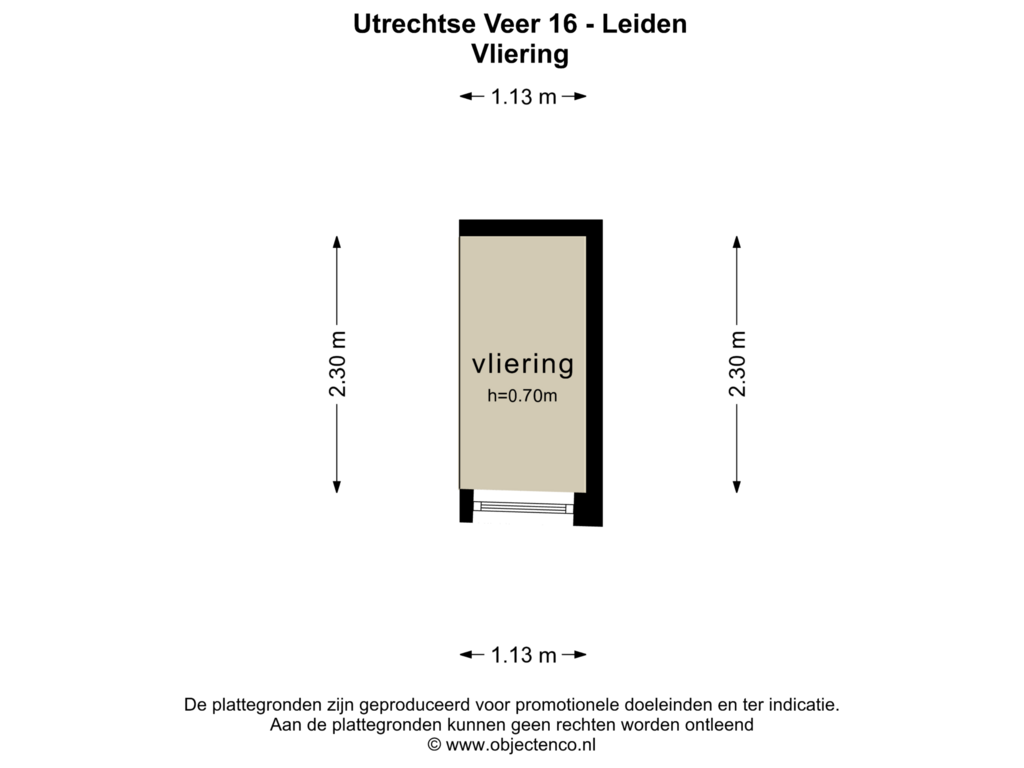 View floorplan of VLIERING of Utrechtse Veer 16