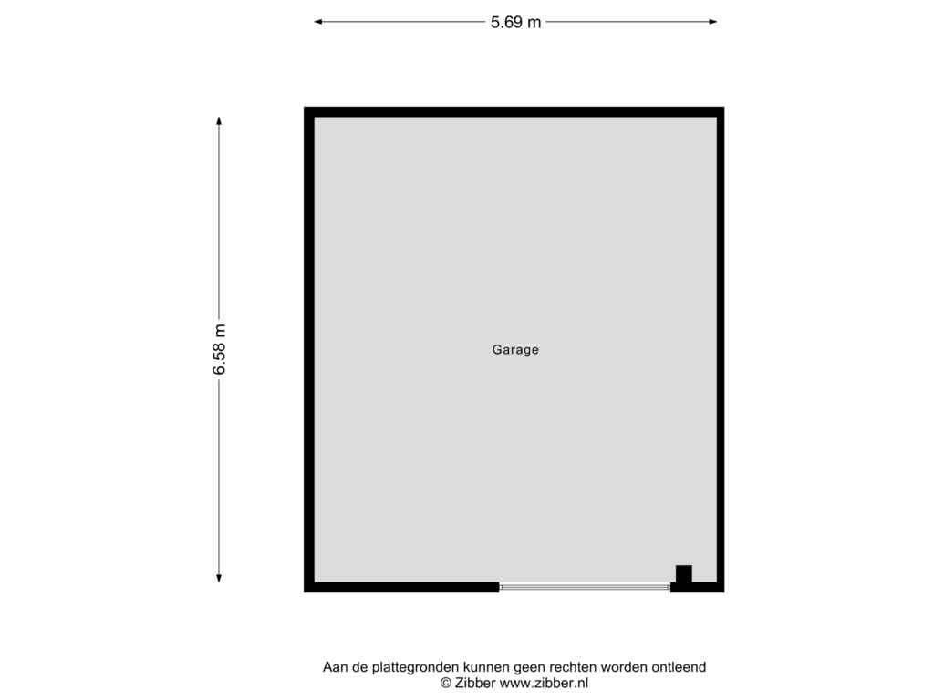 Bekijk plattegrond van Garage van Veenweg 10