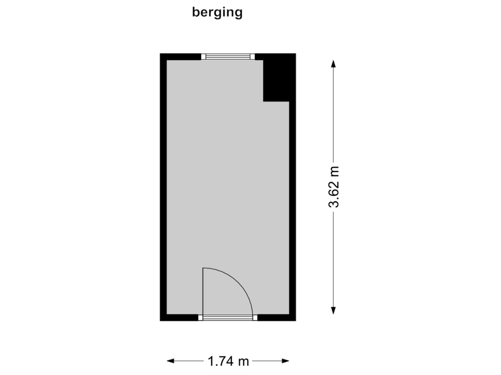 Bekijk plattegrond van berging van Cornelia de Langelaan 36