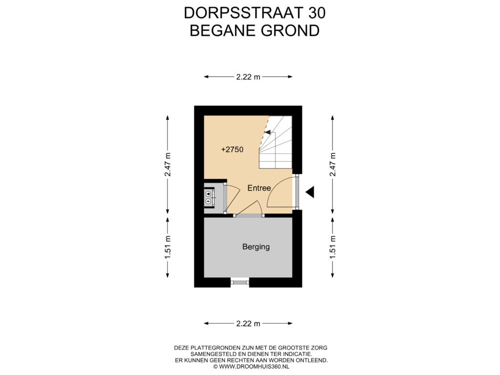 View floorplan of Begane grond of Dorpsstraat 30