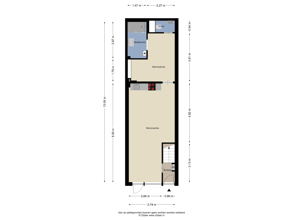 Bekijk plattegrond van Begane grond van Amsterdamsestraatweg 180