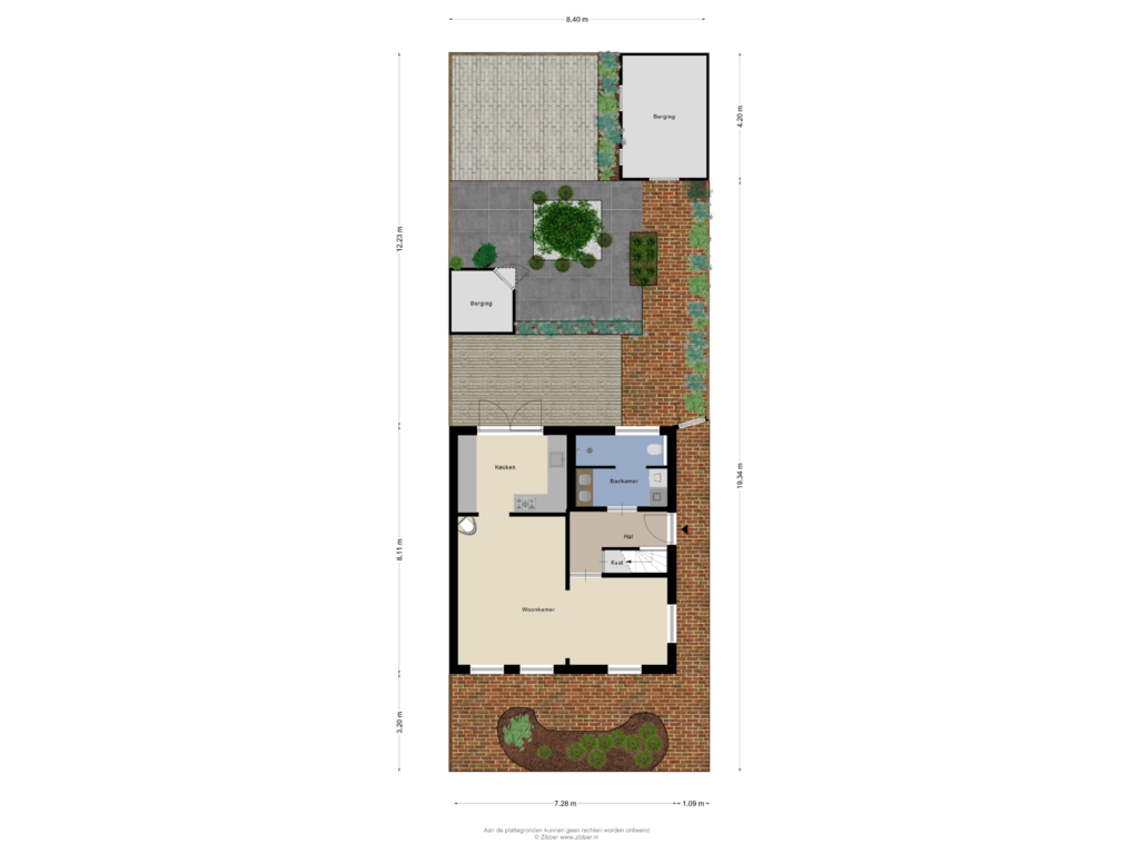 Bekijk plattegrond van Begane Grond_Tuin van Lisserdijk 489