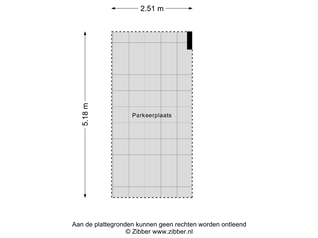 View floorplan of Parkeerplaats of Biesterweg 3-C