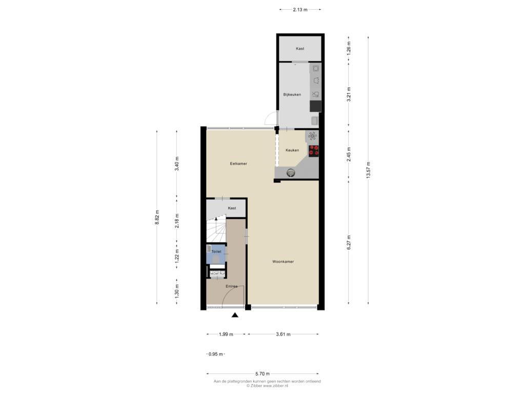 View floorplan of Begane grond of Dokter Beumerstraat 74