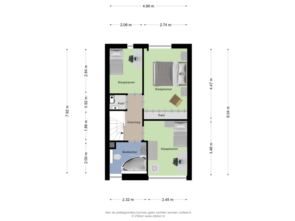 Bekijk plattegrond van Eerste Verdieping van De Koopman 50