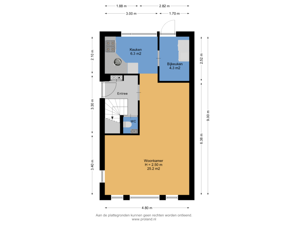 View floorplan of Begane Grond of Staartmees 8