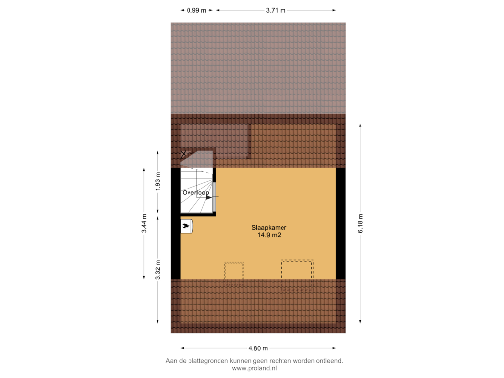 View floorplan of 2e Verdieping of Staartmees 8