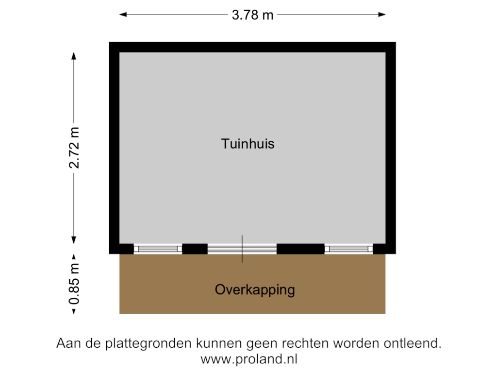 View floorplan of Tuinhuis of Staartmees 8