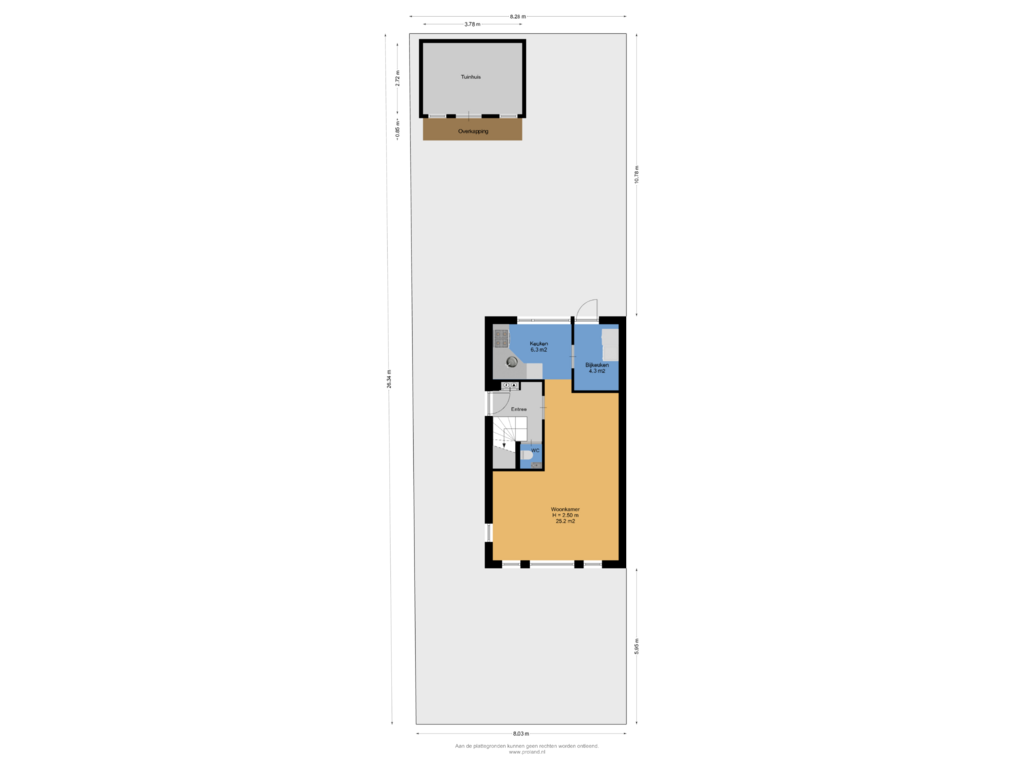 View floorplan of Begane Grond Met Kavel of Staartmees 8