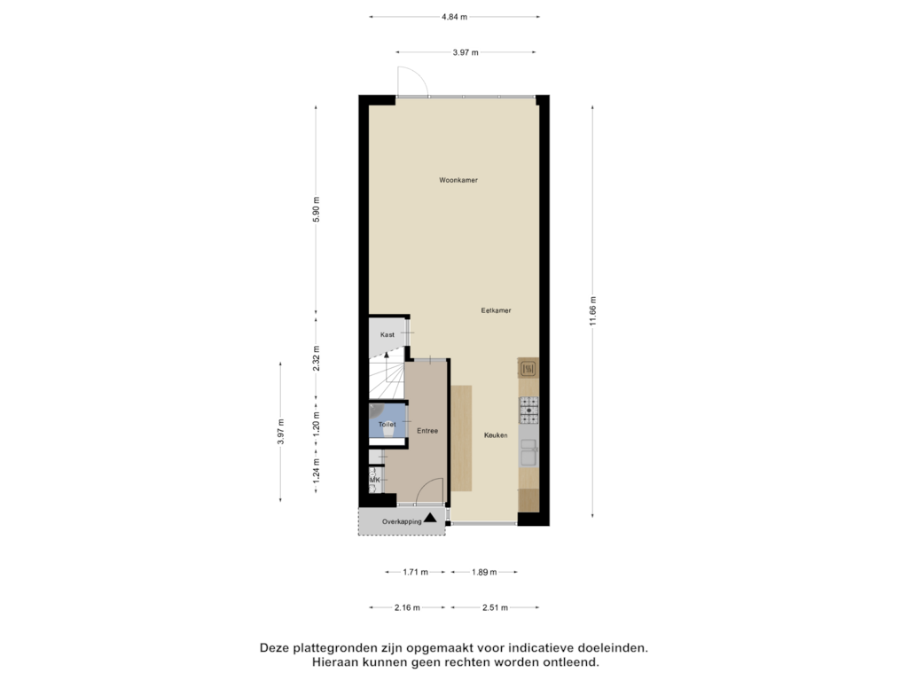 Bekijk plattegrond van Begane Grond van Amerongenstraat 33