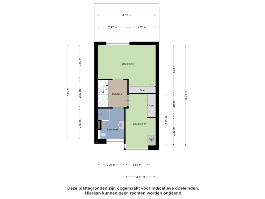 Bekijk plattegrond van Eerste Verdieping van Amerongenstraat 33