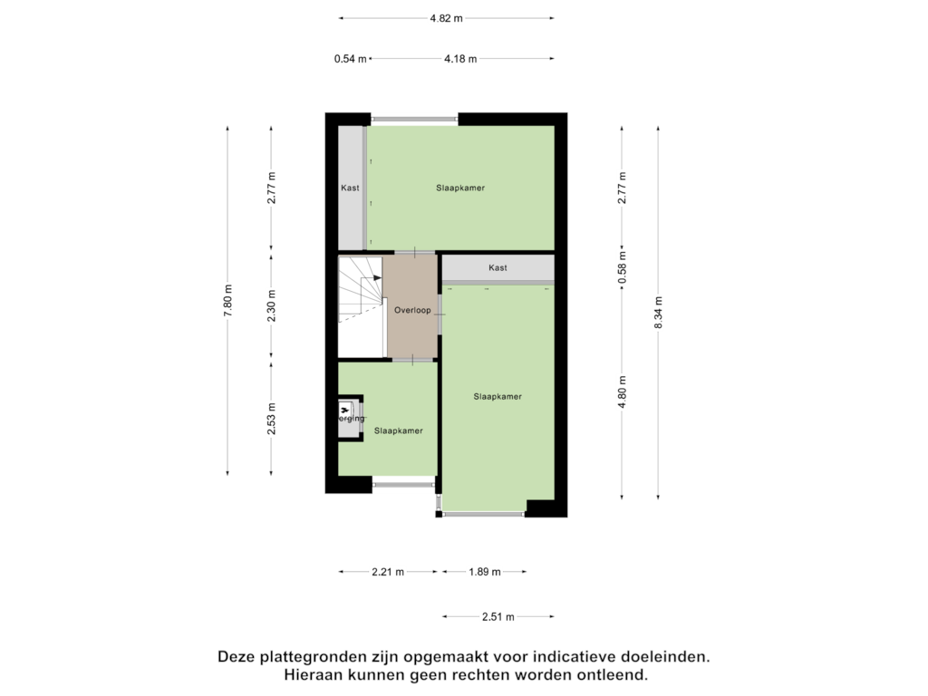 Bekijk plattegrond van Tweede Verdieping van Amerongenstraat 33