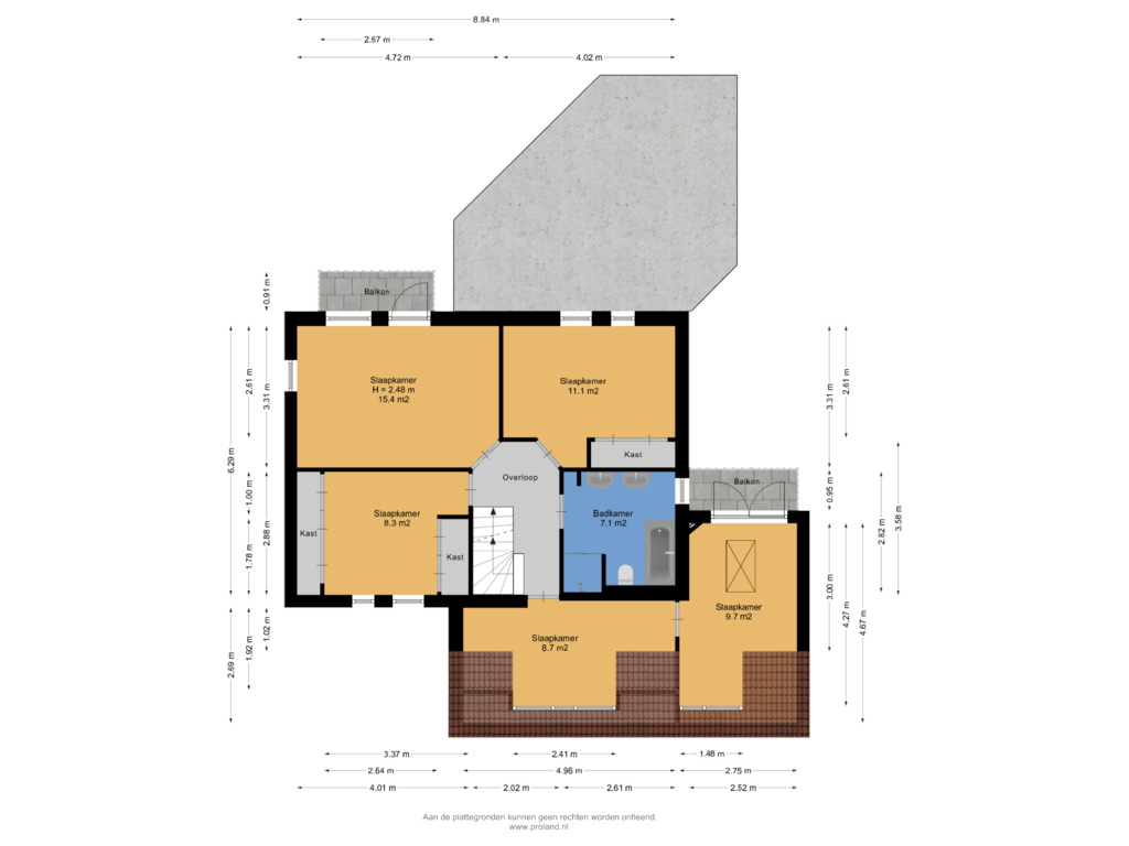 Bekijk plattegrond van 1e Verdieping van Elstar 9