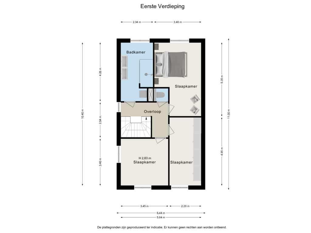 Bekijk plattegrond van floor 1 van Baak van Renesse 25